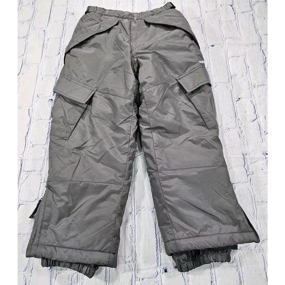 Reebok Insulated Adjustable Waist Snow Pants Gray YOUTH SIZE SMALL 8